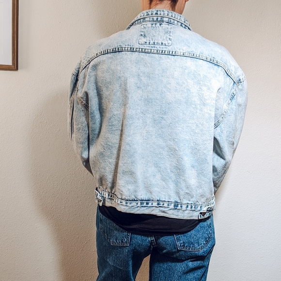 Ashley-Vintage Charm Acid Wash Denim Jean Jacket - Picture 8 of 8